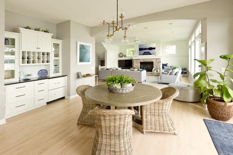 Modern Kitchen Living Room Hone design with open concept